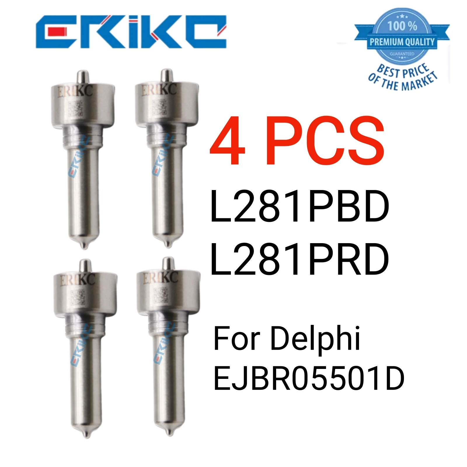 

4 PCS L281PBD Injector Nozzle L 281 PBD Common Rail Nozzle L281 PBD/L281PRD for Delphi EJBR05501D