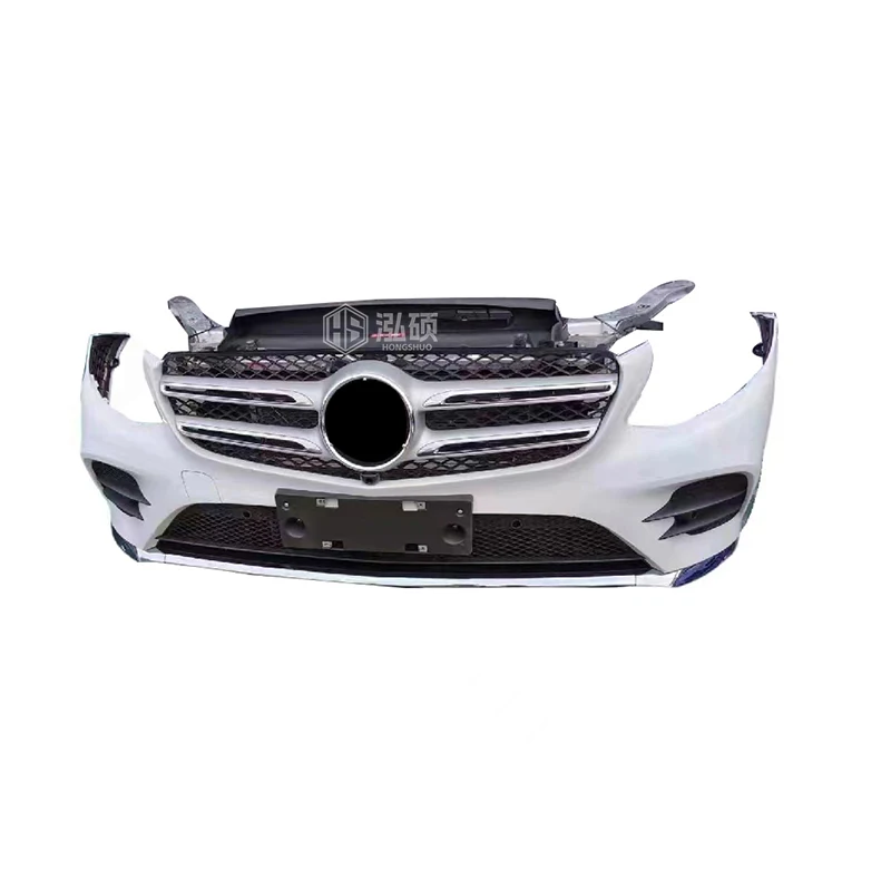 

Front Bumper Assembly Front Face Body Kit Complete for Mercedes Benz GLC260 2016 W253 Nose Cut Assembly With LED Headlights