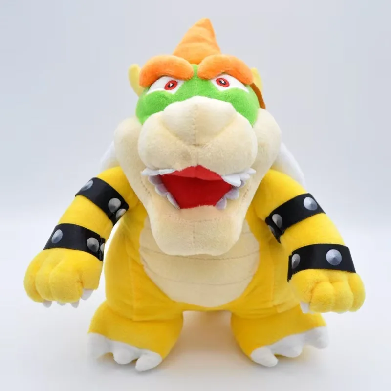 Super Mario Bowser Plush Toy 25cm Super Soft Sitting/Standing Stuffed Animal King Koopa Villain Figure Ideal Game-Themed Gift