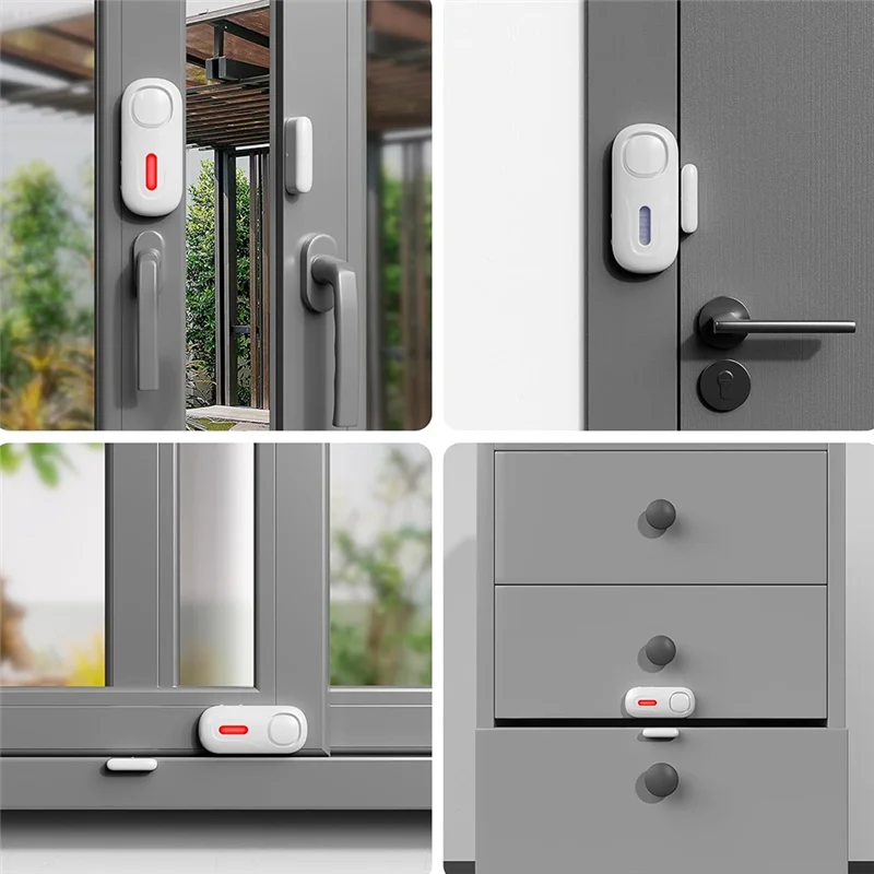 【Must-Haves】Wireless Door Alarms When Opened With Remote,Door Security Sensor Chime Window Alarm Pool Alarm Door Alarm 2 Pack