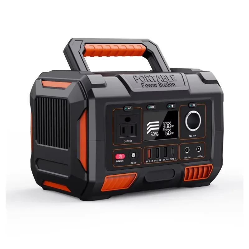 300W Camping Solar Power Station LED Flashlight Cargador Portable Solar Power Bank for Backup Rechargeable Emergency Charging