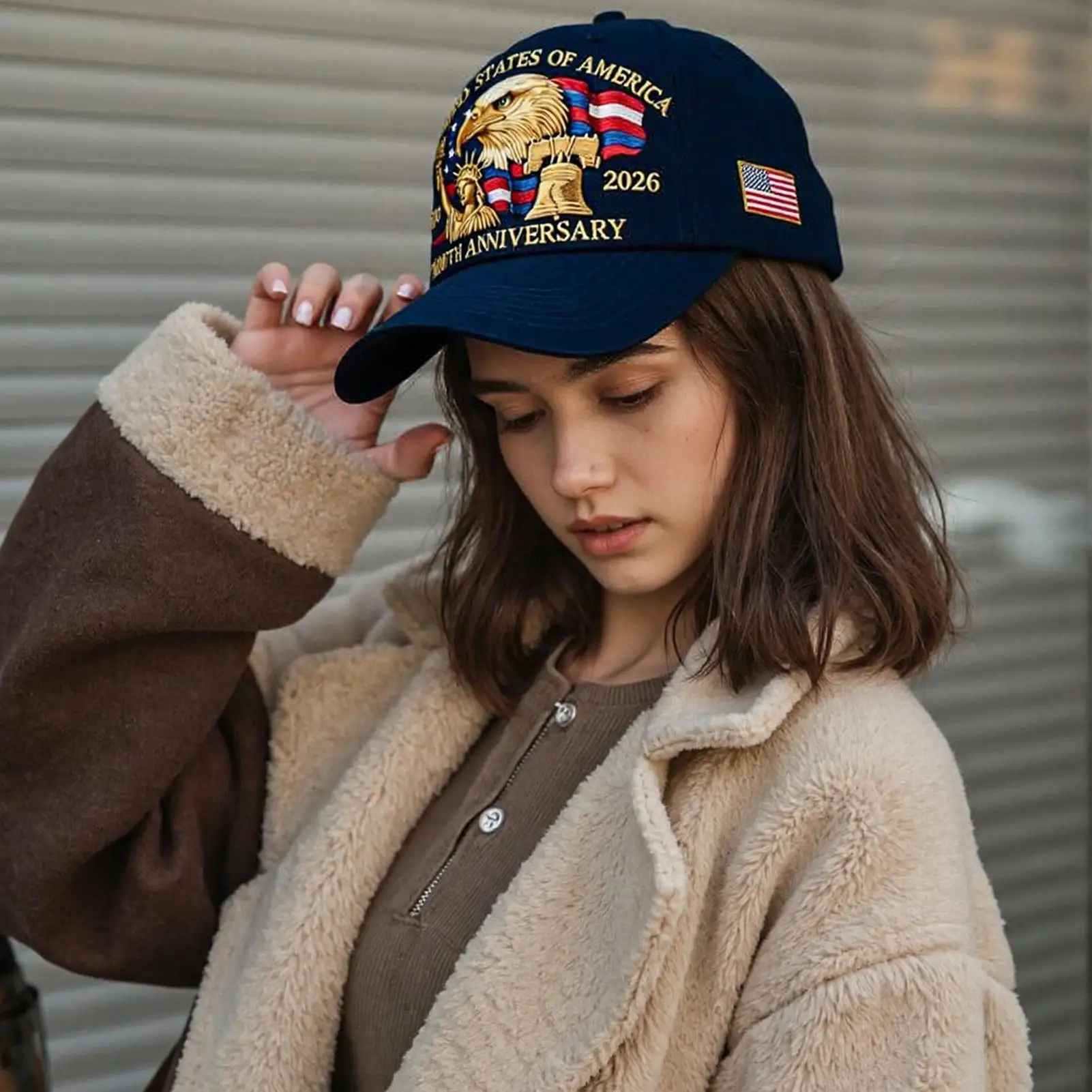 

Patriotic Hats For Men Eagle Embroidered Patriotic Baseball Hats Retro Headwear Clothes Accessories For Women Teens Holiday