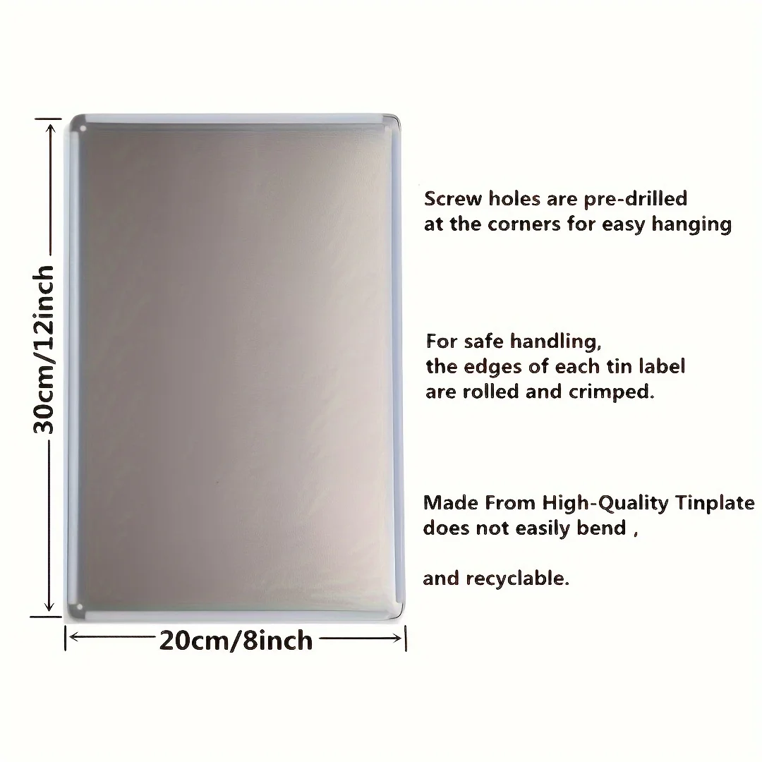 مجموعة لافتات قصدير عسل النحل المعدنية العتيقة: نصيحة علم النحل القديم من ديكور حديقة النحل العسل - 6 قطع، 30.48 × 20.32 سم، جدار أ #5