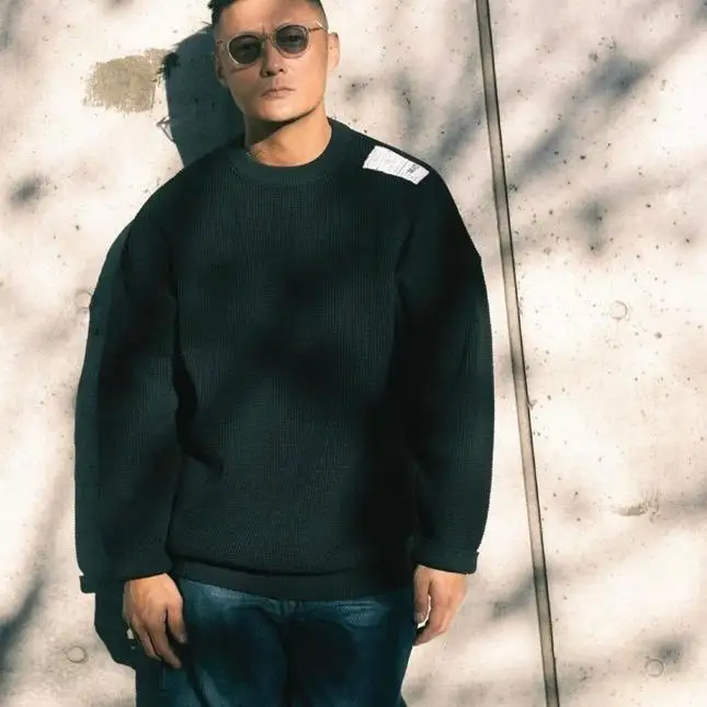 

24AW MADN X NHOOLYWOOD Collaborative Loose Long Sve Knitwear Faionable Urban Sle round Ne Color Youthwear