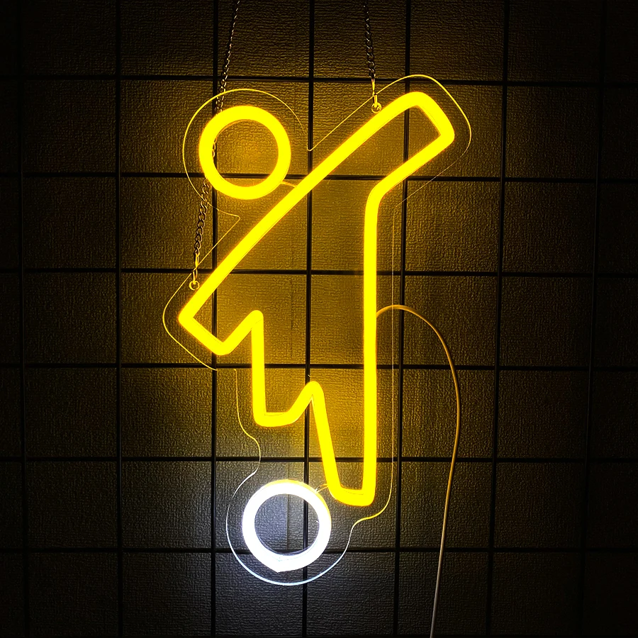 Soccer Player Neon Sign For Wall Decor,Light Up Sign For Game Room Decor,Bedroom,Living Room,Man Cave,Festival Gift For Friends