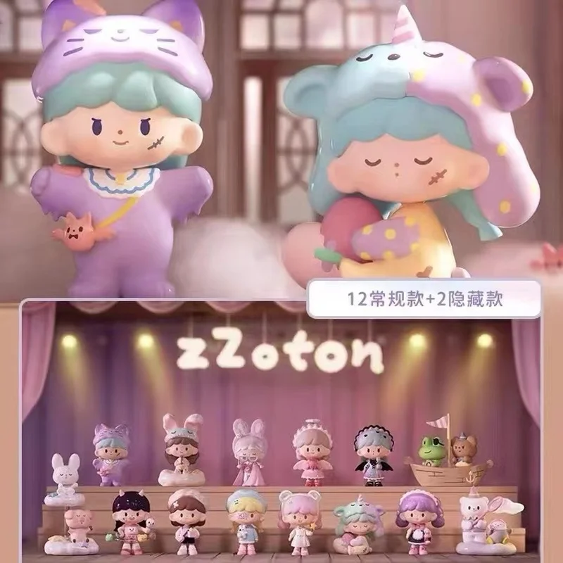 Anime Zzoton Dreamy Stage Series Figure Kawaii Pvc Action Figures Model Dolls Room Decor Cartoon Collectible Children Toys Gifts