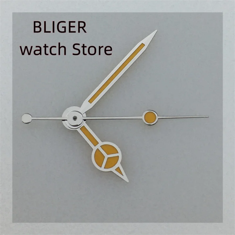 BLIGER 29mm Retro 369 Dial Yellow Marks Green Luminous Fit NH35 NH36 ETA2824 2836 Miyota 8215 821A DG2813 3804 Movement