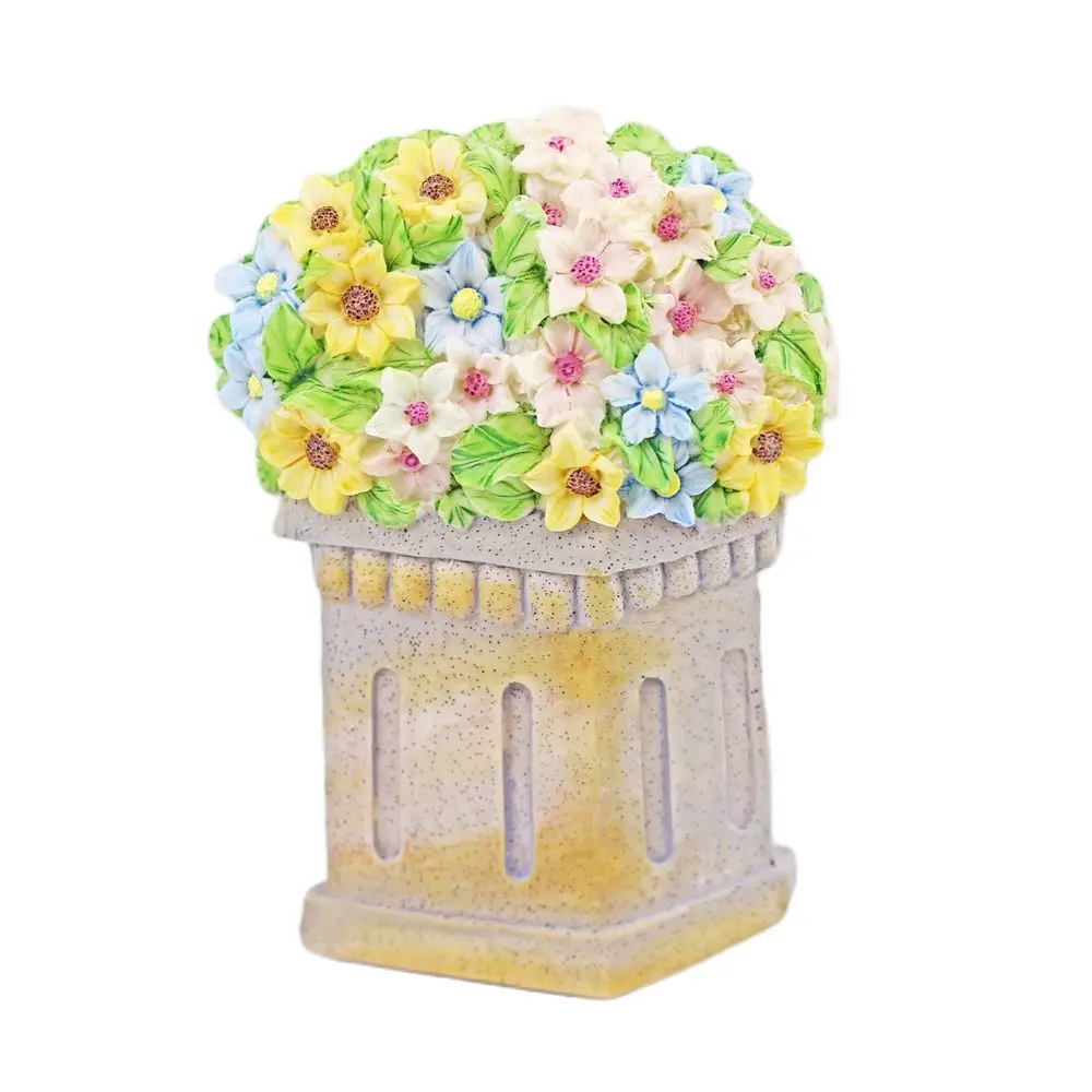 

2023 New Flower Bed Silicone Fondant Border Mould Lattice Wall Flower Sugarcraft Embosser Decor Cake Baking Mold