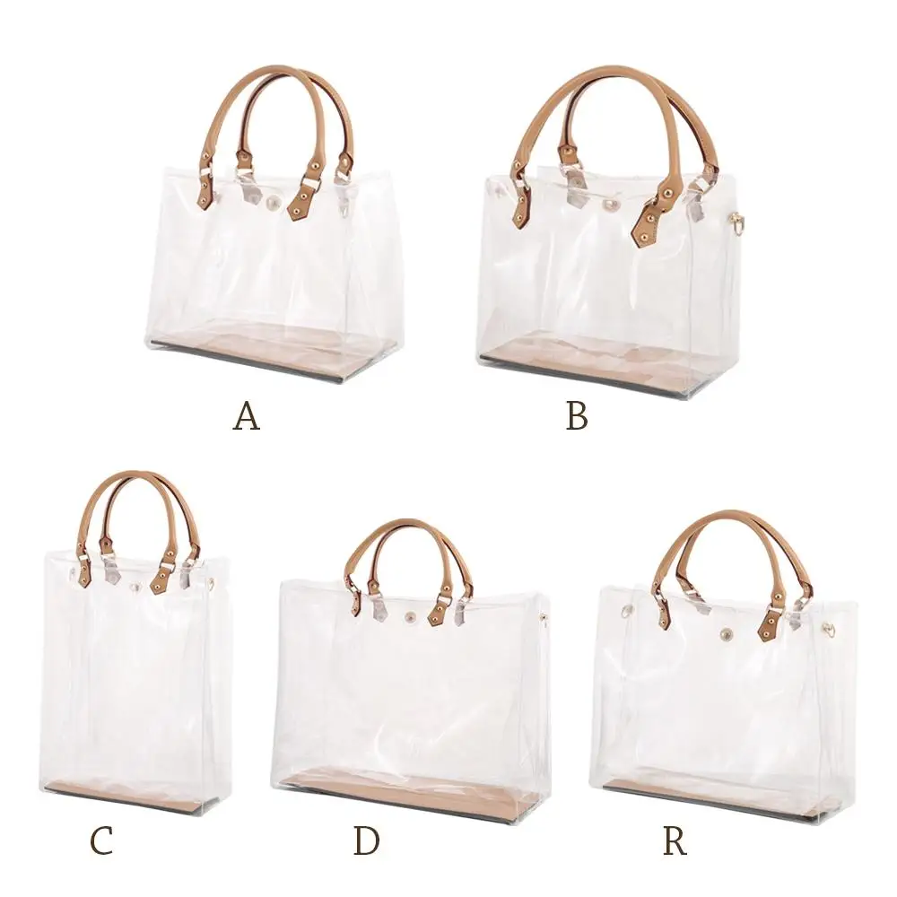 

Fashion PVC Tote Bag Clear Large Capacity Handbag Making Kit Handmade Gift Bag Travel