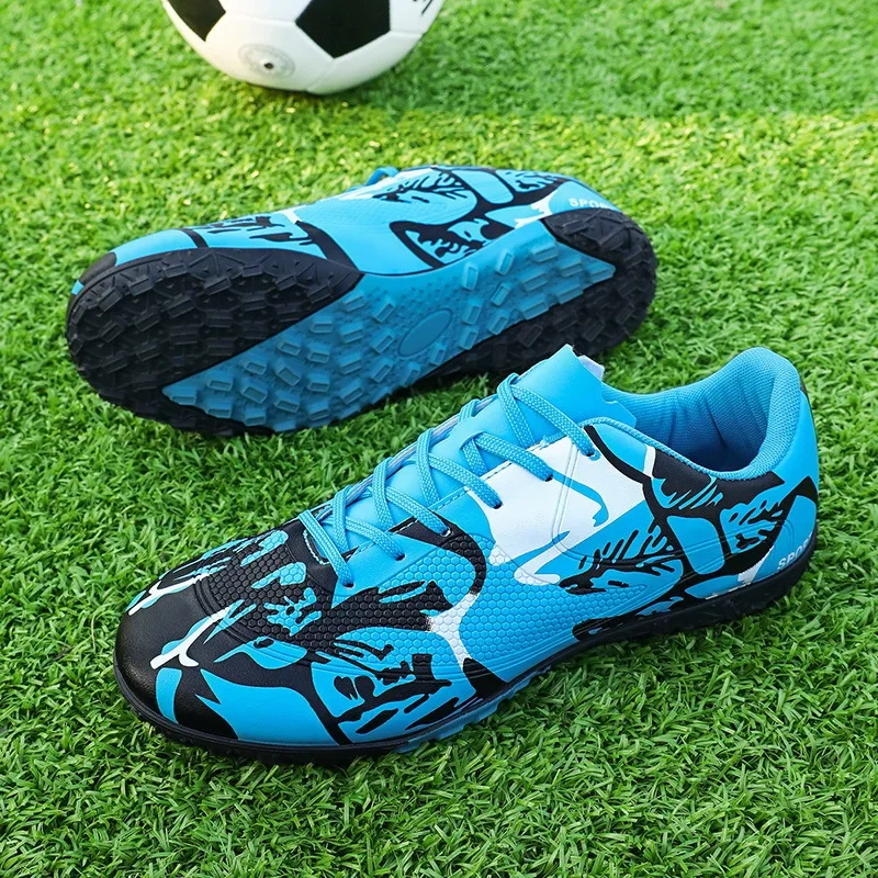 2024 Youngsters Soccer Shoes low top Football Boots Training Sport Futsal Comfortable Cleats Match Sneakers Top Quality Soft