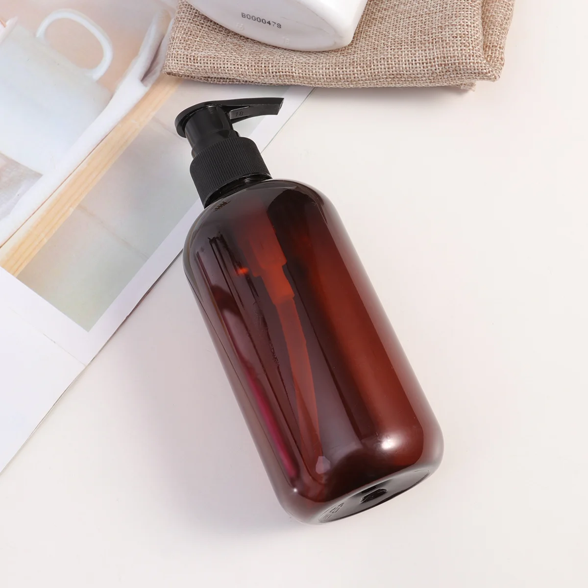 5 bottiglie con pompa da 250 ml per shampoo, lozione, sapone liquido, contenitori da viaggio riutilizzabili, sistema di erogazione a tenuta stagna