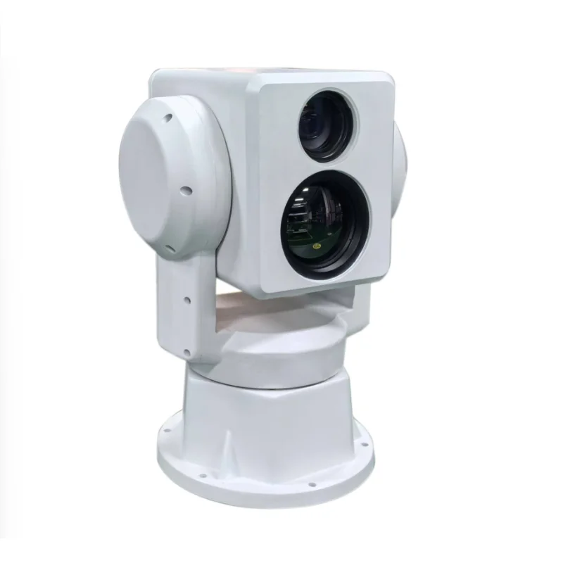 640x512 Thermal Camera Add 92x Zoom Visible Video Gyro-Stabilized IP67 Camera On Sea Detection Vehicle