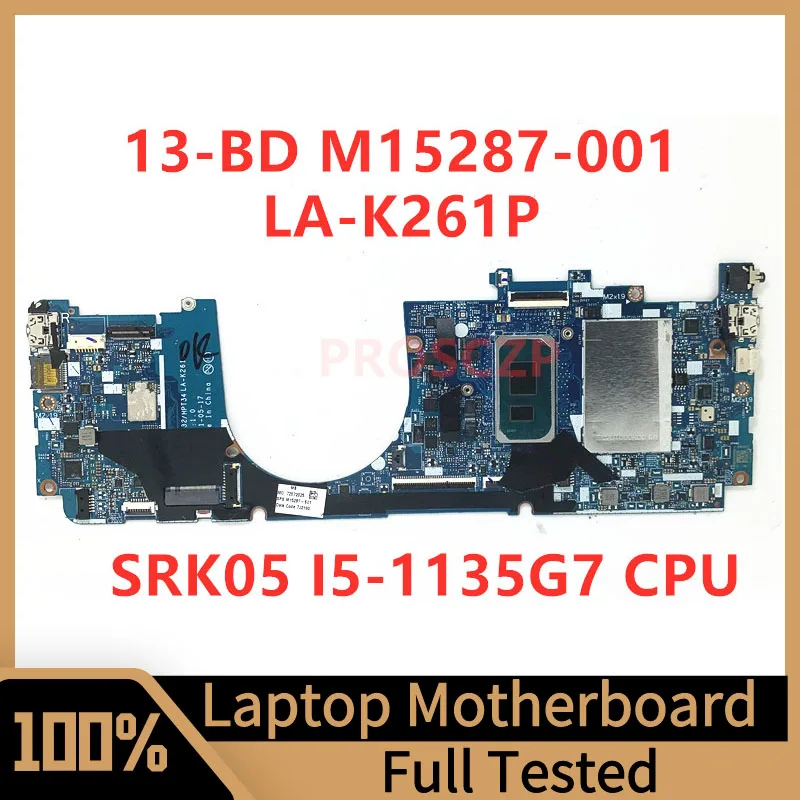 

M15287-001 M15287-501 M15287-601 For HP X360 13-BD Laptop Motherboard GPT32/HPT34 LA-K261P W/SRK05 I5-1135G7 CPU 8GB 100% Tested