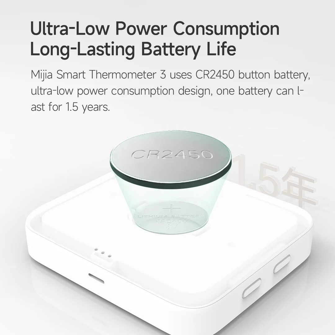 Mijia-termómetro Bluetooth 3, higrómetro Digital eléctrico inteligente inalámbrico, temperatura y humedad, 2 funciona con la aplicación Mijia