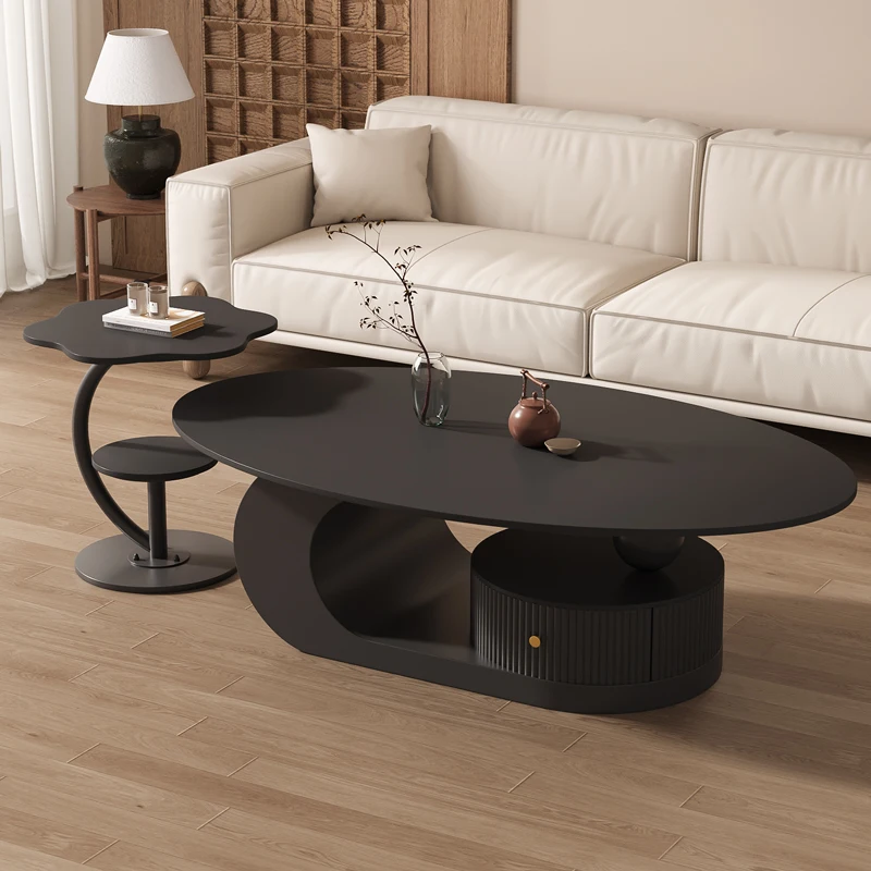 

Aesthetic Simple Coffee Table Unique Light Luxry Fashion Nordic Living Room Art Side Table Modern Mesa Auxiliar Mesa Auxiliar