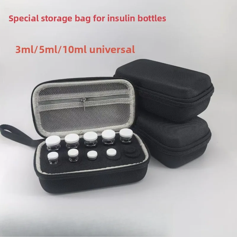 Insulin Vial Storage Case Holder For 3ml/10ml Bottles Protective Travel Portable Organizer Bag For Diabetic Supplies Durable