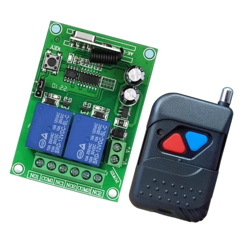 무선 원격 제어 스위치 12V 모터 라이트 게이트용 수신기 보드 중계