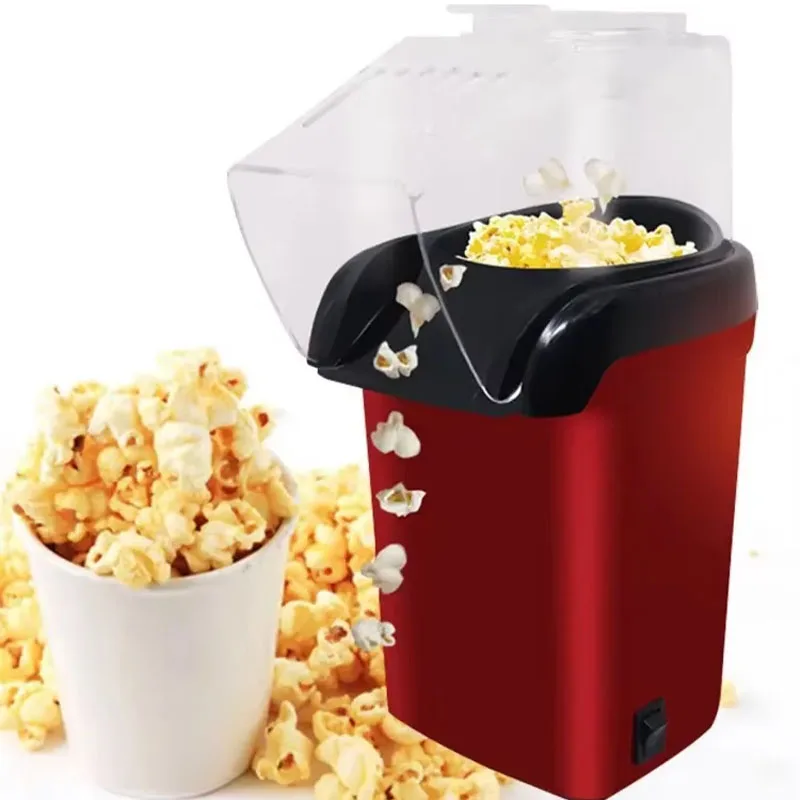 Household electric popcorn machineblower type mini popcorn bagging machine electric heating corn popper machine popcorn machine