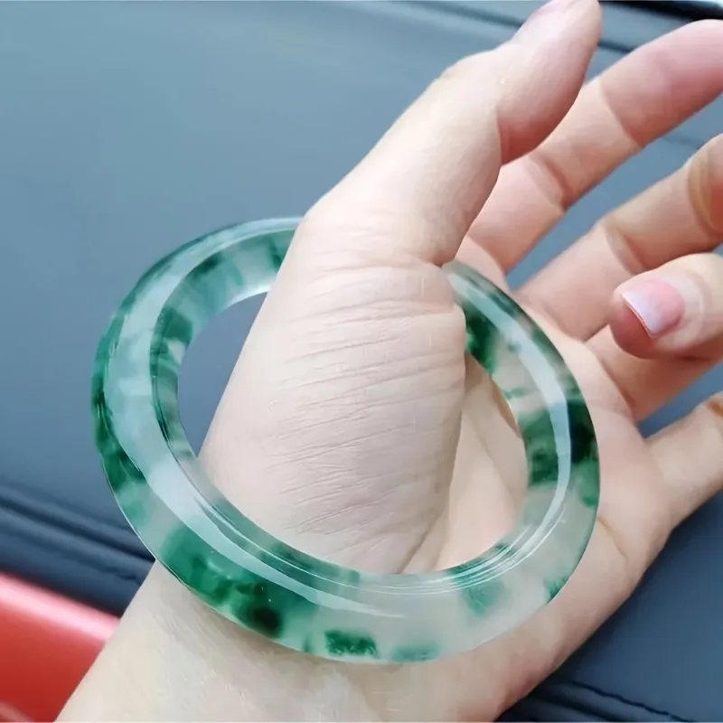 

Elegant Ice Blue Green Natural Bracelet - Men's and Women's Fashion Accessories