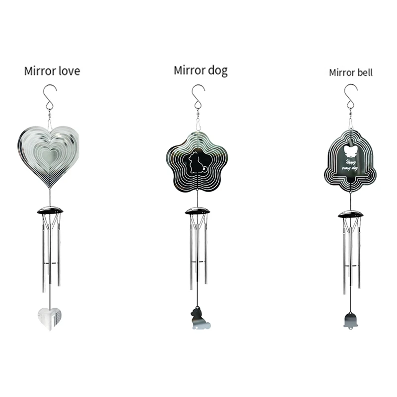 

Wind Chimes For Outside Chimes With 3D Wind Spinner, Gifts For Women Men For Garden Backyard