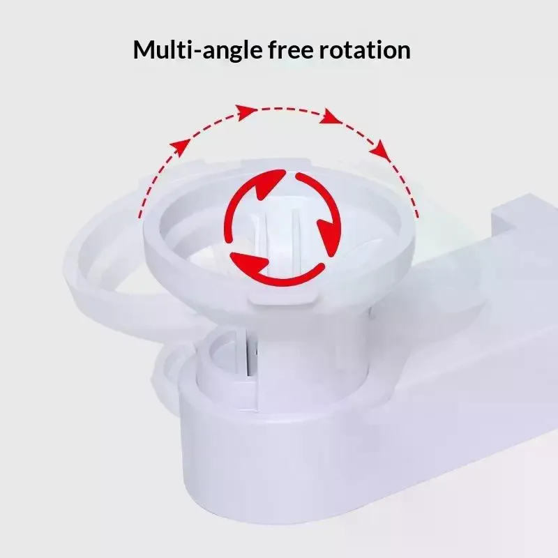 1/2Pcs Plastic Security Camera Wall Mount Bracket 380 Degree Rotatable Head No Drill Install For Home Office Indoor Surveillanc