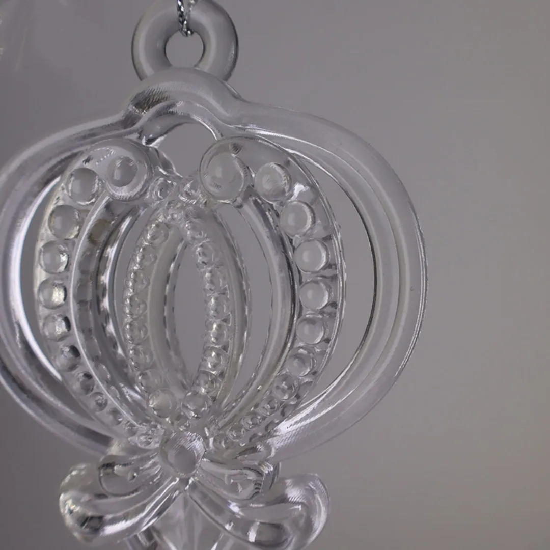 5Pcs Keys Acrylic Crystal Hanging Ornament Christmas Festival Decoration Home Decor Christmas Tree Decoration For Home Xmas Gift