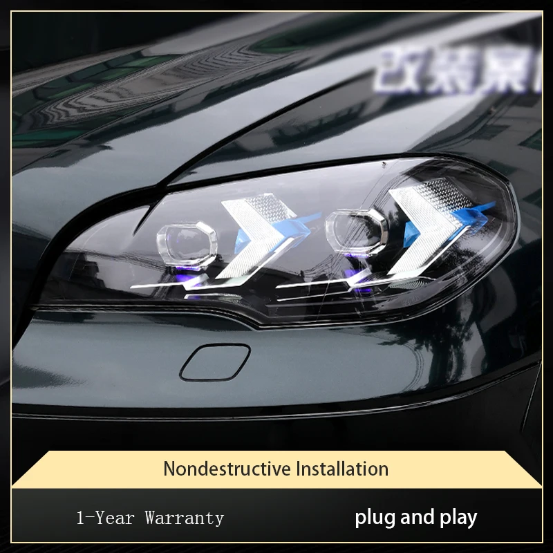 

2 шт. авто фары для BMW X5 E70 2007-2013, классические передние лампы, модифицированные DRL фары, светодиодные линзы проектора, инструмент, автомобильные детали, аксессуары