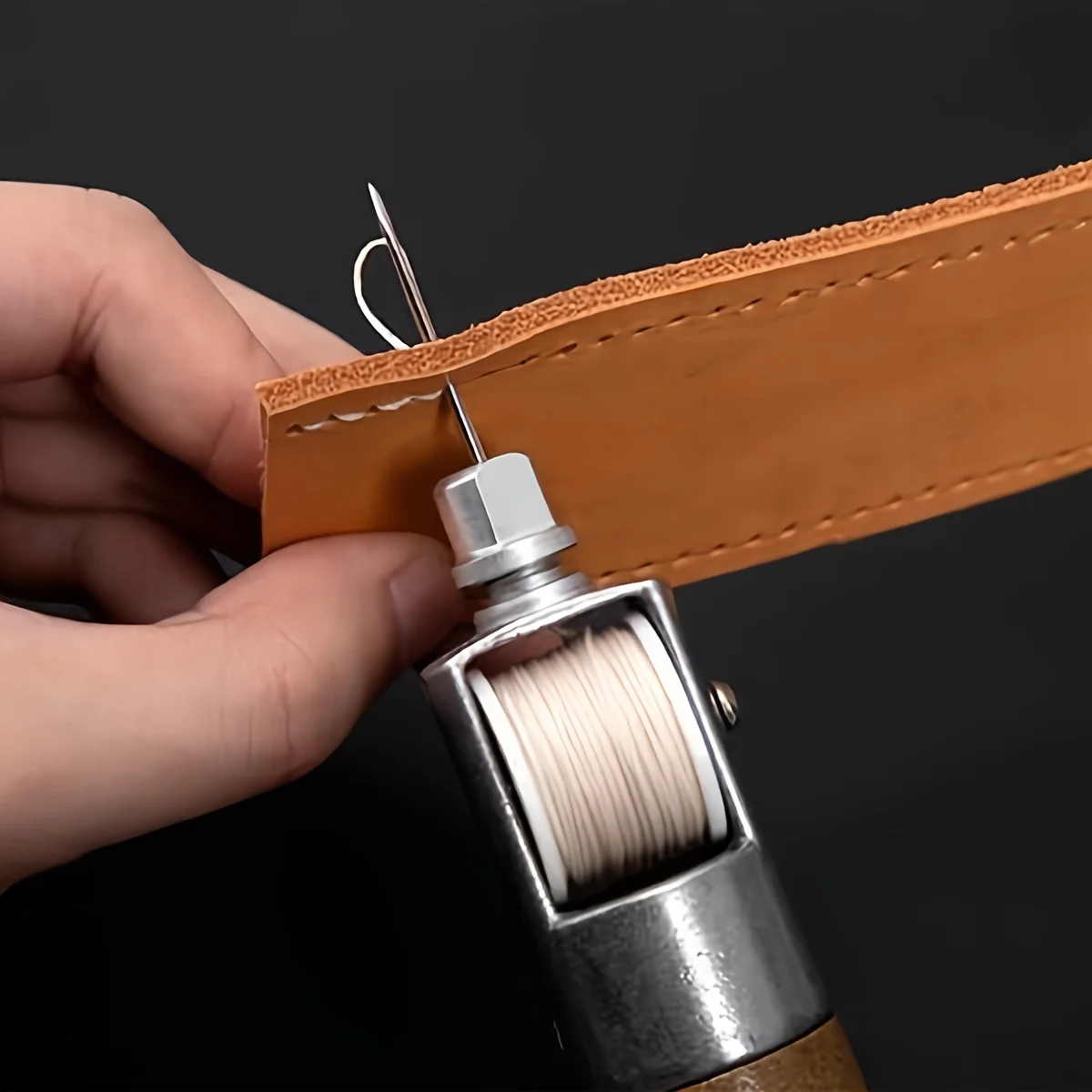 Kit de costura profissional de ponto fixo, 7 peças, artesanato diy de alta qualidade, ferramentas de costura para reparo de móveis e couro, design fácil de usar