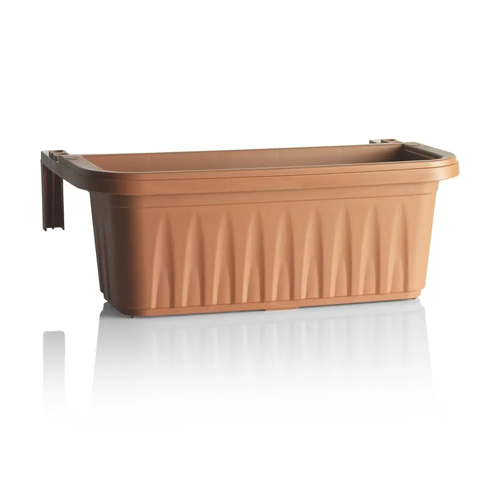 Apollo Exports International AP-30217-TC Jardinera Ajustable de 20 Pulgadas con Barandilla, Color Terracota