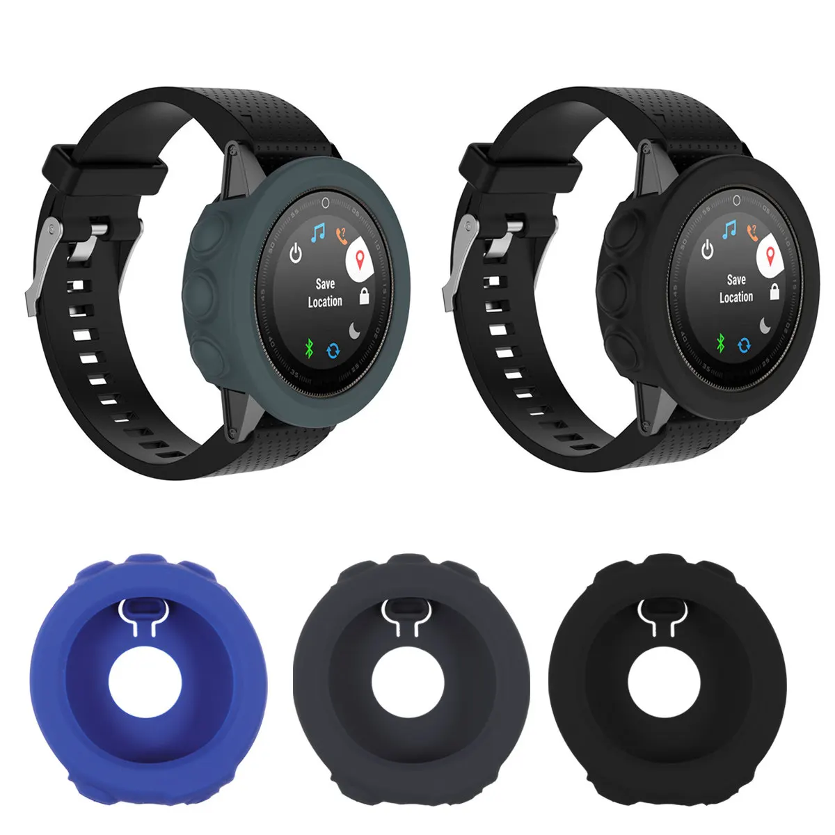 

Watch Case Cover for 5X Silicone Shockproof Protective Shell Soft Flexible Skin-Friendly Replacement Band Cover