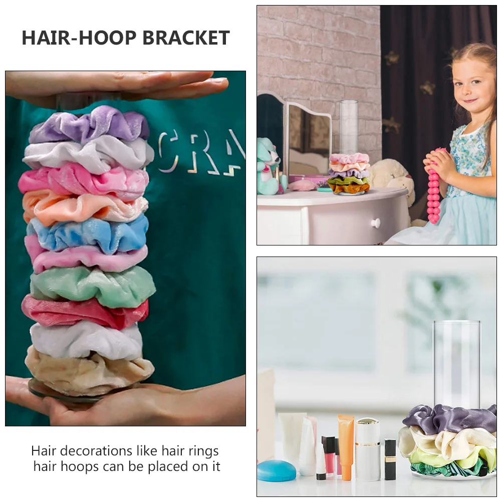 

1 pc Halloween Headband Display Stand Scrunchie Organizer Acrylic Hair Hoop Storage Rack Hair Rings Hoops Decoration Organizer