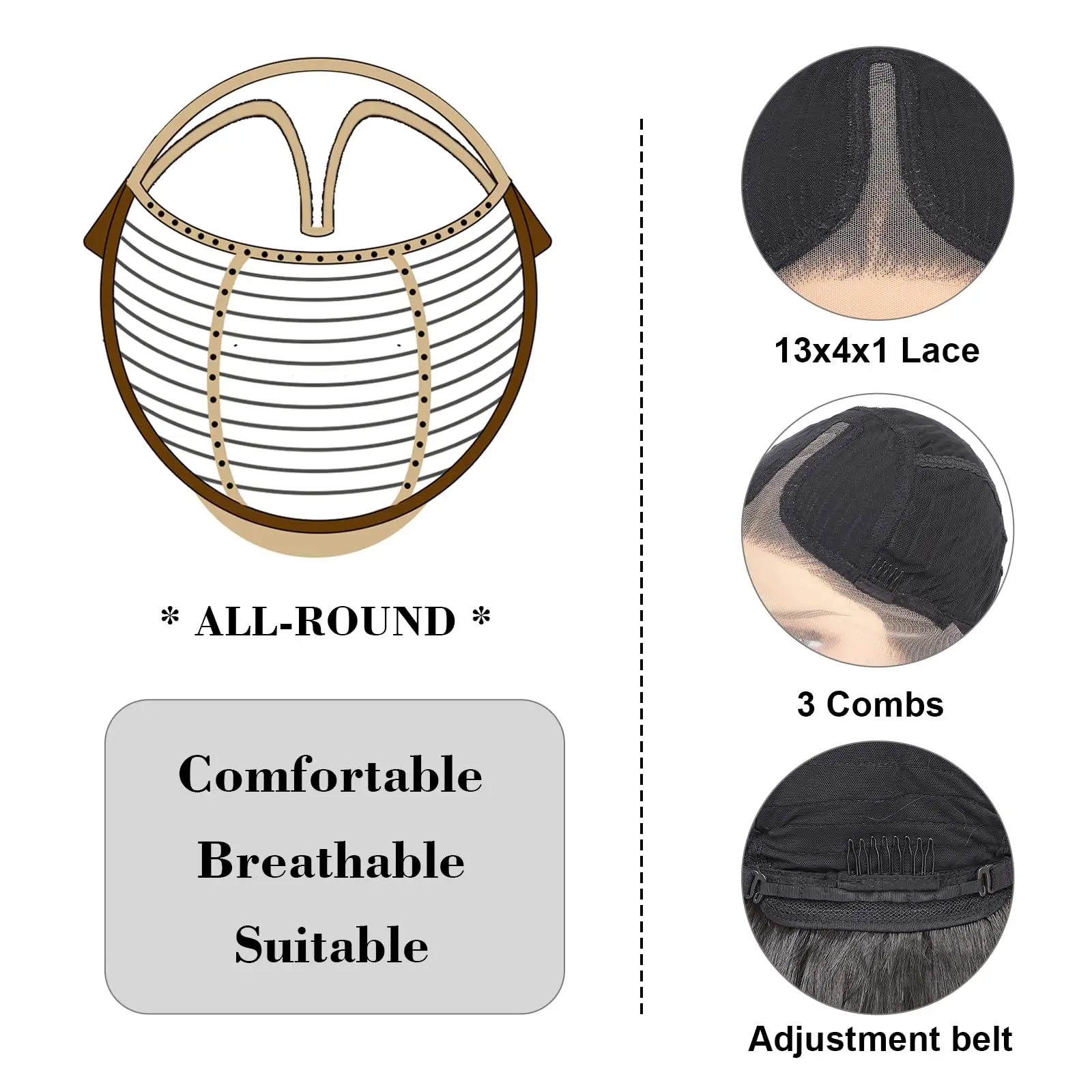 オンブレブラウン 4x4 レースフロントウィッグ ボディウェーブウィッグ ダークルート付きウィッグ 13x4 HDレースフロント人毛 オンブレボディウェーブ グルーレス