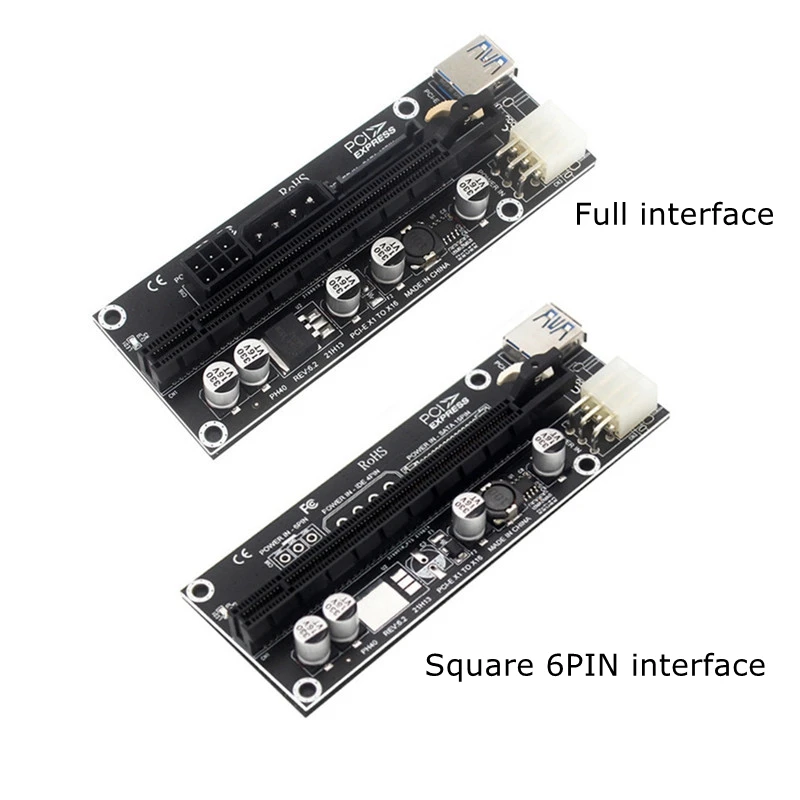 

Riser PCI-E 1X to 16X Extender Graphics Card PCI Express x1 x16 Extension Adapter Expansion card for GPU BTC Bitcoin Mining