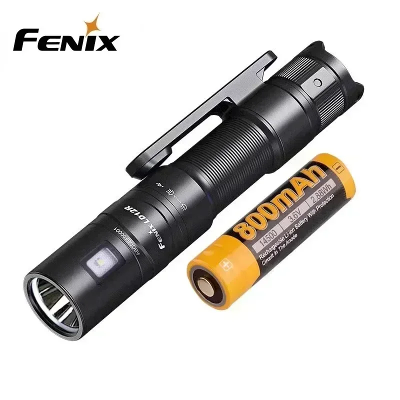 FENIX LD12R 600 Lumens USB Type-C Charging EDC Flashlight Dual light sources 14500 AA Portable Torch