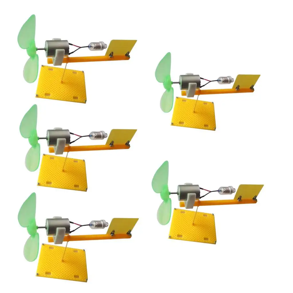5x 360° Micro Vertical Wind Wind Electricity S Motor Fan for
