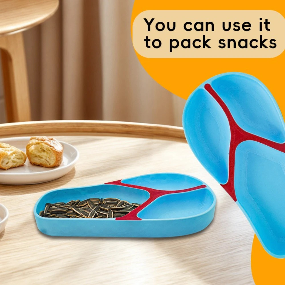

Plastic Sandal Storage Plate Personalized Creative Slippers Plate Desktop Storage Plate Sunflower Seed Candy Storage Trays