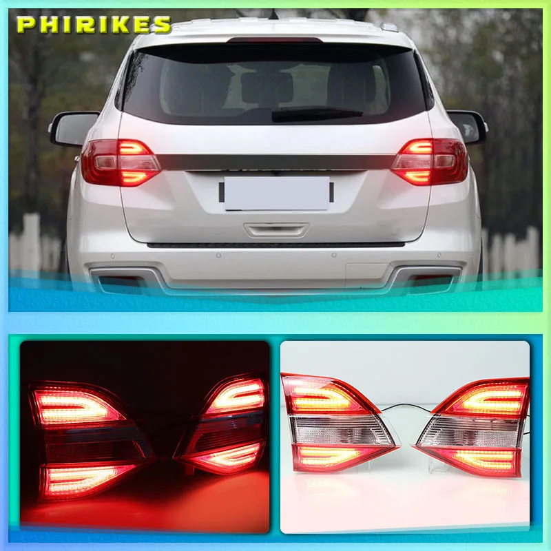 

2PCS Multi-functions Car LED Rear Tail Lamp Reverse Light Brake Light Reflector For Ford Everest 2016 2017 2018