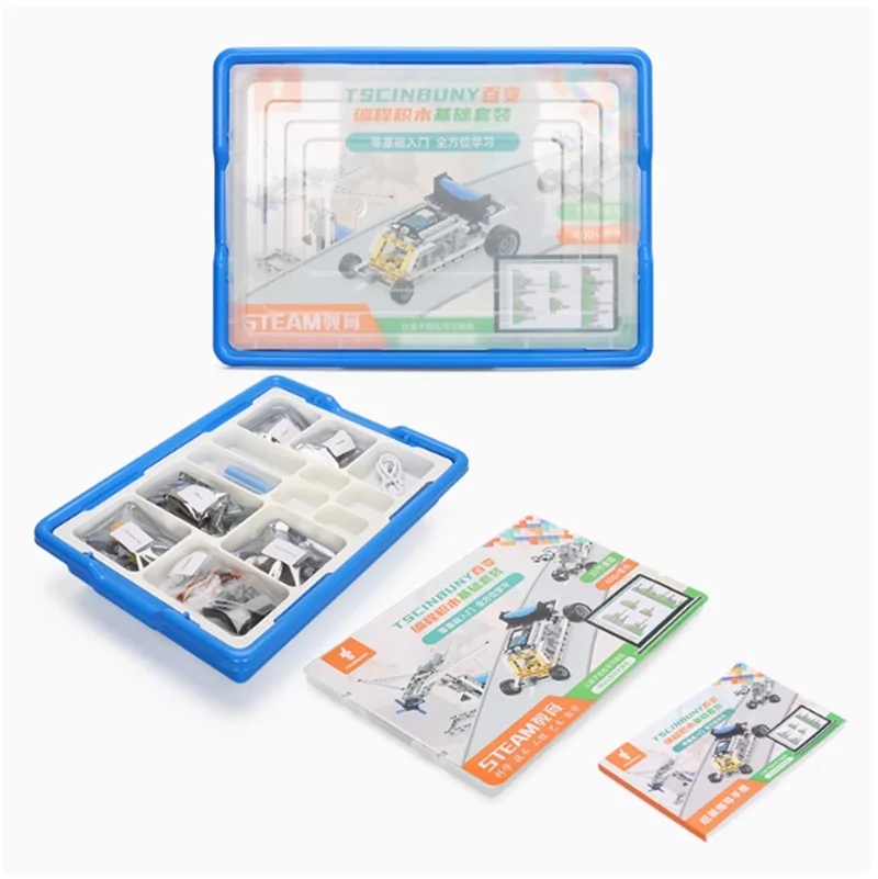 ألعاب برمجة مكعبات البناء الكهربائية المتغيرة باستمرار للتعليم المبكر والتعليم STEAM Robot للأطفال #5