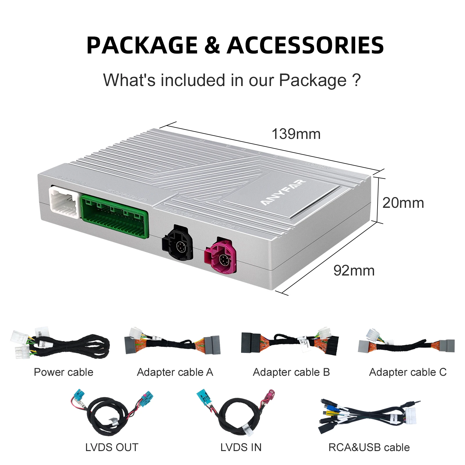 Ezonetronics Wireless CarPlay Android Auto Retrofit Kit لاند روفر رينج روفر إيفوك ديسكفري جاكوار XE XFL F-Type