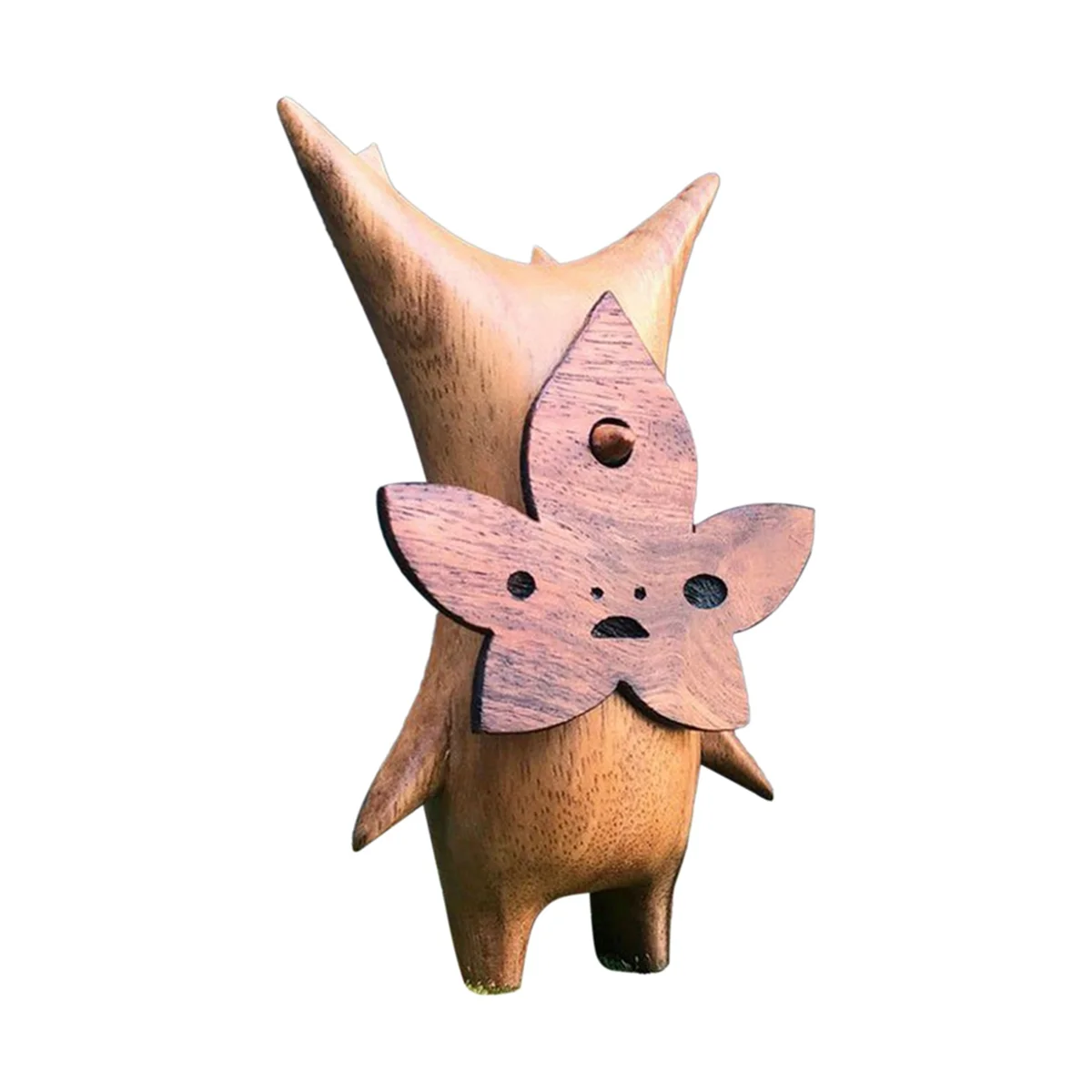 

EYFL-Korogu Family Wooden Grain Crafts Decoration New Funny Expression Resin Material Carving Home Decor-C