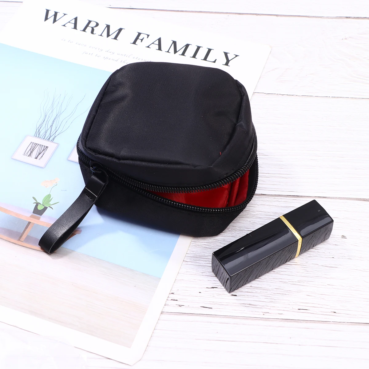 

Mini Bag Toiletries Travel Waterproof Pouch Portable Lightweight Quilted Easy Clean Fast Dry Organize Household Items