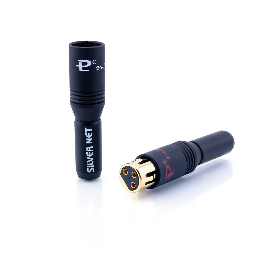 Gold-plated XLR To XRL Connector 3 Pin Female or Male Balance Plug 6-10mm HiFi Audio XLR Balanced Cable Plug Connector