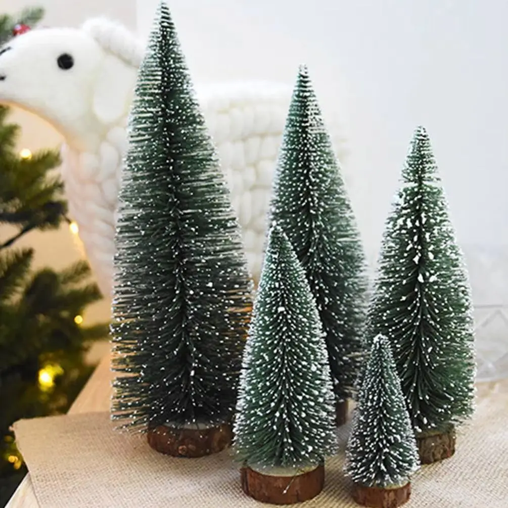 Miniaturen Weihnachtsbaum Dekoration Zeder Statue Kreativ Modell Handwerk Einrichtung Dekorationen Souvenirs Geschenk