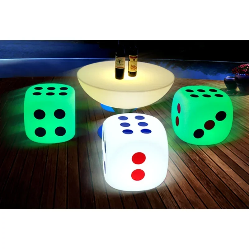 Tabouret lumineux, meubles de table amples