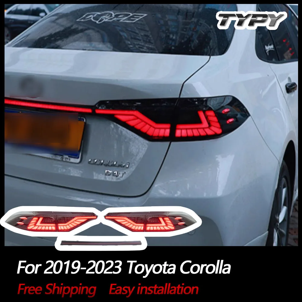 

TYPY Car Tail Lights For Toyota Corolla 2019-2023 LED Car Tail Lamps Daytime Running Lights Dynamic Turn Signals Car Accessories