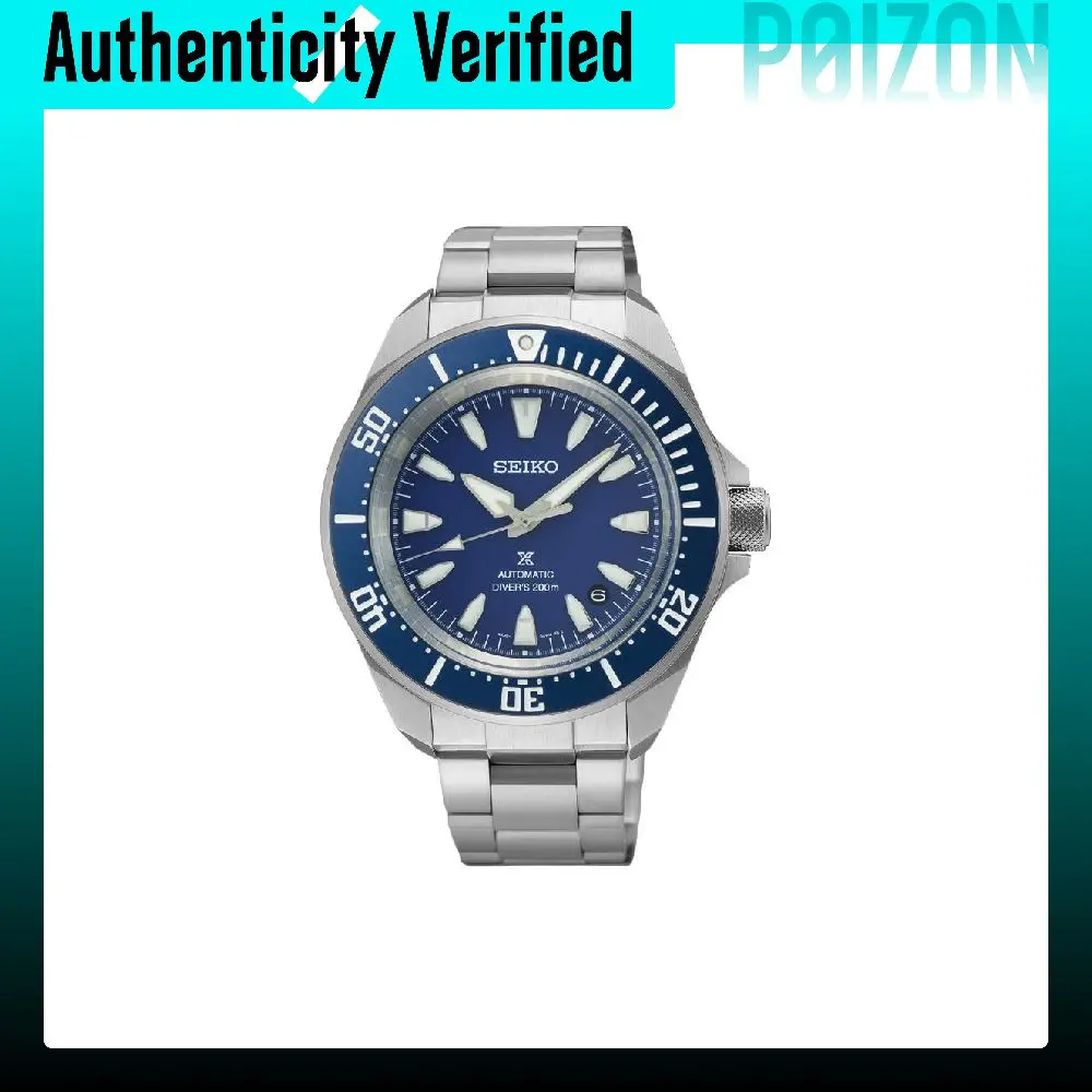SEIKO 200m Waterproof Automatic Mechanical Movement Stainless Steel Strap Watch 41.7mm Men's Watches SRPL51
