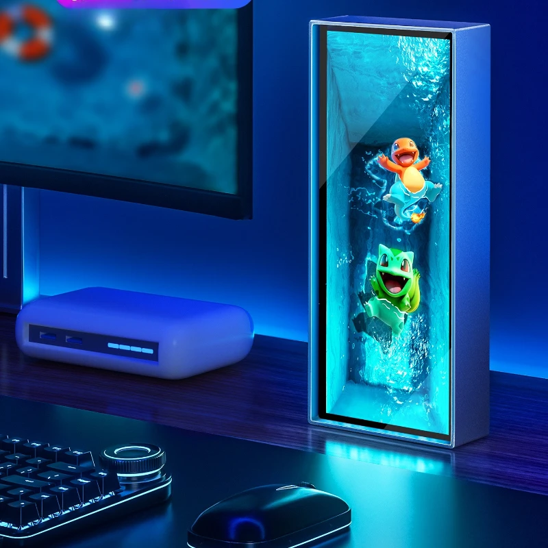 Clock simulation electric light table ornament atmosphere e-sports room