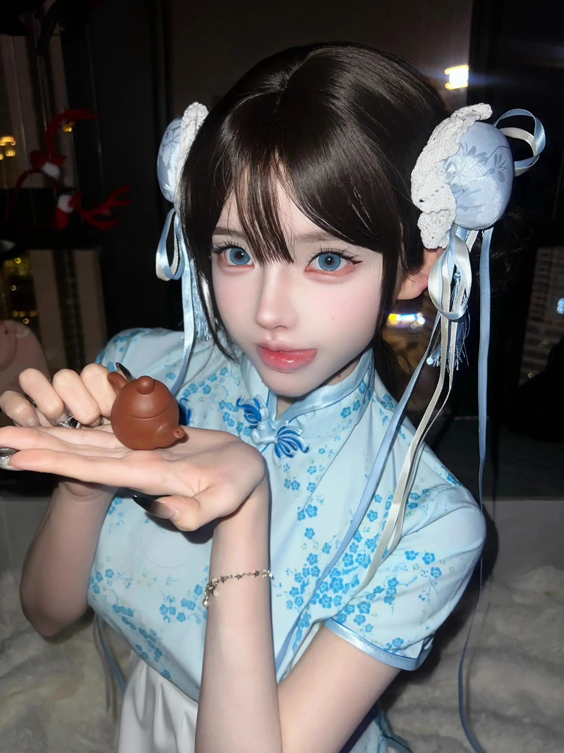 Nuevo Chino Sle Dr loween Cisas Cosplay orm suave chica falda de sirvienta ort uso diario