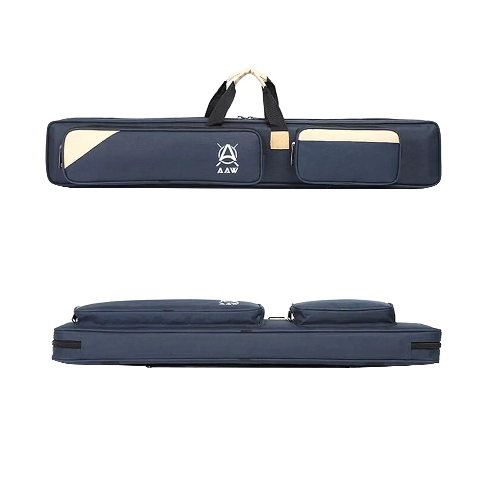Billiard Stick Carrying Case 3x4 1/2 Snooker Pool Cue Resistant Portable Handle Soft Cue Bag Carrying Bag 83cm