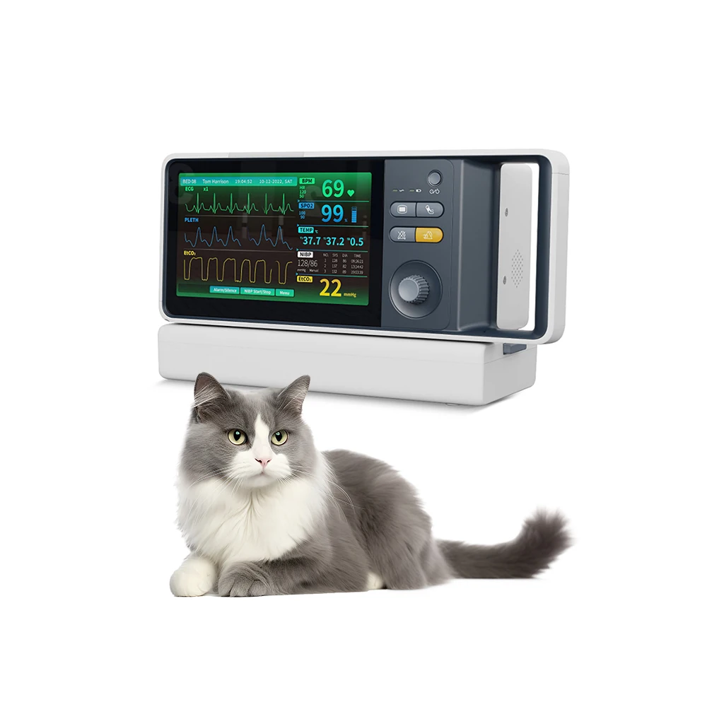 SAFVET New Arrival CMS5500 Multi-parameter Veterinary Monitoring Vet Vital Sign Patient Monitor Multiparametros Veterinarian